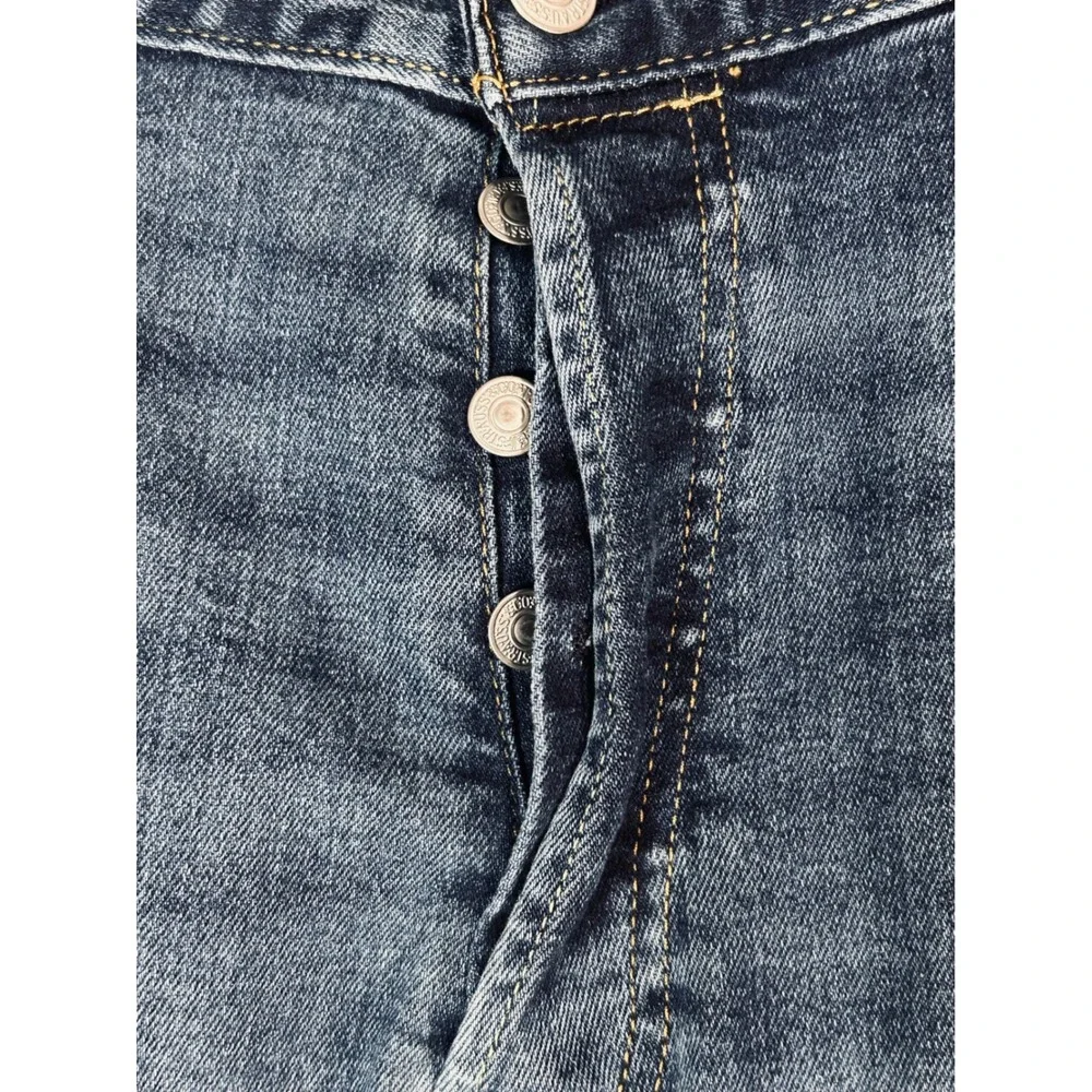 Levis‎ 501 Original Fit Mens Jeans 36x34 Blue Denim Button Fly Straight Leg